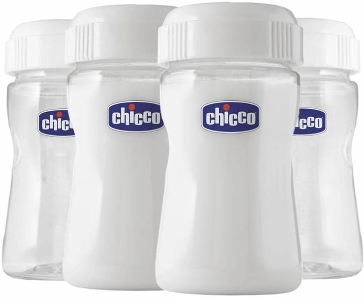 Imagem de Chicco Recipiente Para Leite Materno (150 Ml) - 4 Unidades Transparente 150 Ml