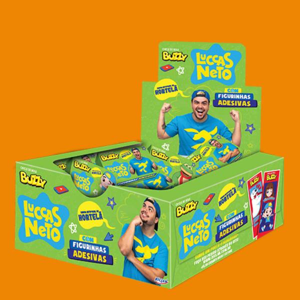 Chicle Buzzy Lucas Netto Hortelã - 3 caixas - Riclan Imagem de Chicle Buzzy Lucas Netto Hortelã - 3 caixas