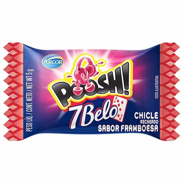 Chiclete 7 Belo Poosh Framboesa - 200g - Arcor Imagem de Chiclete 7 Belo Poosh Framboesa - 200g