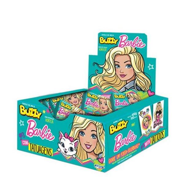 Chiclete Barbie Hortelã c/100 - Buzzy Imagem de Chiclete Barbie Hortelã c/100 - Buzzy
