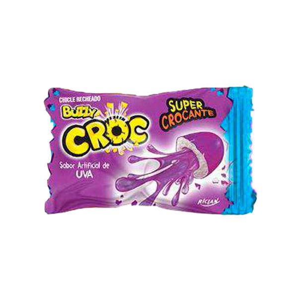 Chiclete Buzzy Croc Uva c/40 - Riclan Imagem de Chiclete Buzzy Croc Uva c/40