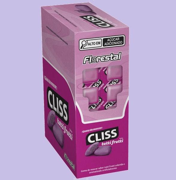 Imagem de Chiclete Cliss Com 12 Cartelas Tutti Frutti - Florestal