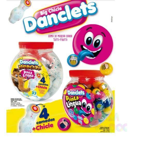 Imagem de Chiclete Danclets Pool Ball c/125un 8gr - Danilla