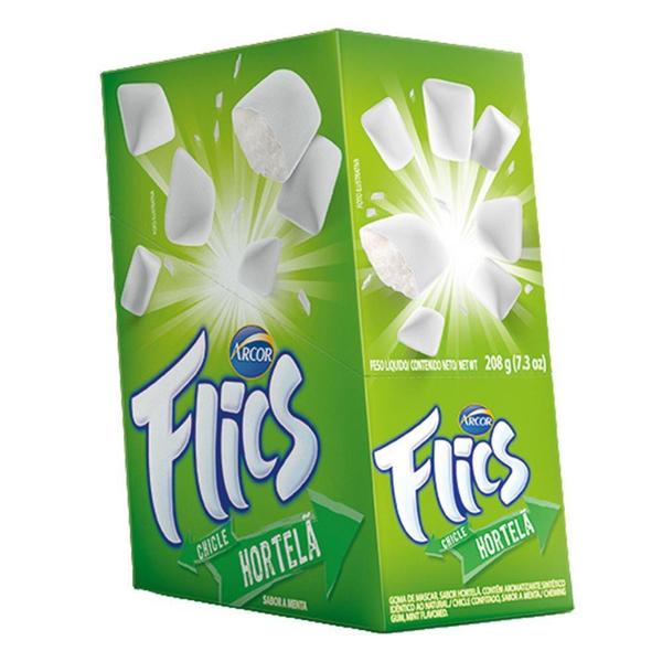 Chiclete Flics Hortelã c/12 - Arcor Imagem de Chiclete Flics Hortelã c/12 - Arcor
