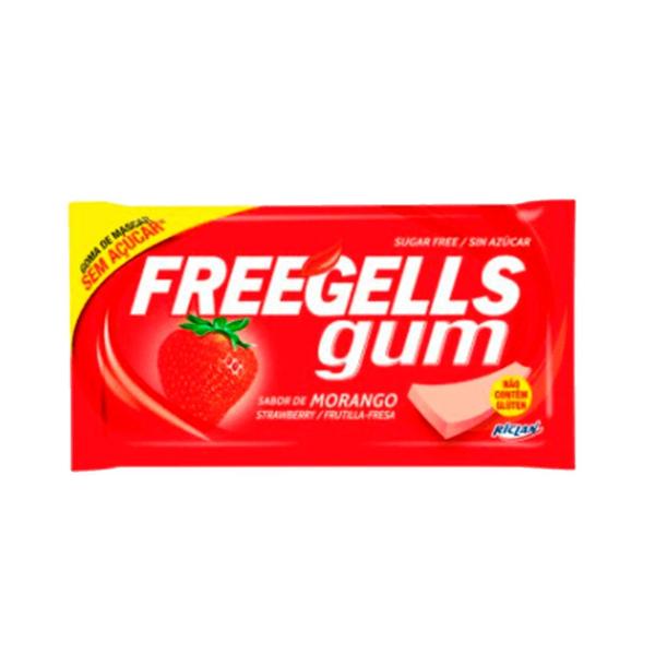 Imagem de Chiclete Freegells Gum Morango c/15