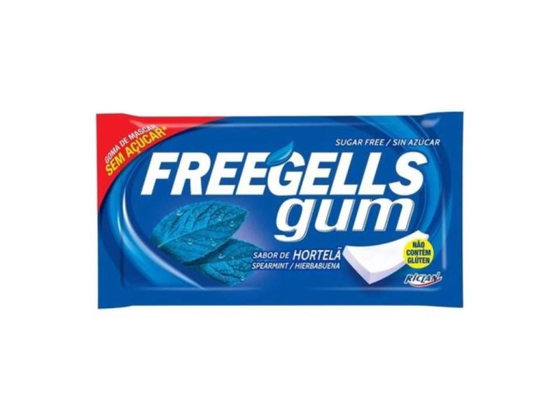 Chiclete Freegells Hortelã Caixa C/15unid - 120g - RICLAN Imagem de Chiclete Freegells Hortelã Caixa C/15unid - 120g