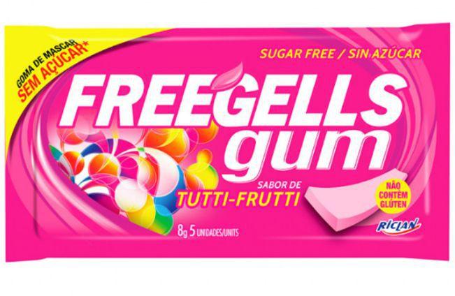 Imagem de Chiclete Freegells Tutti Frutti Gum 8g - Riclan