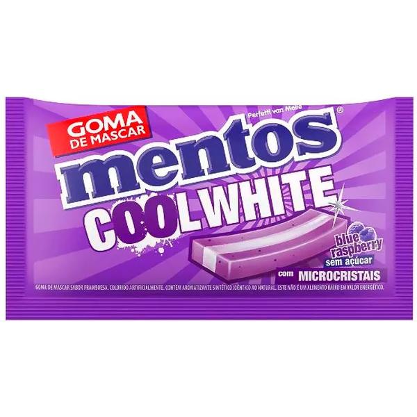 Chiclete Mentos Cool White framboesa com 15 unidades - Perfetti Imagem de Chiclete Mentos Cool White framboesa com 15 unidades