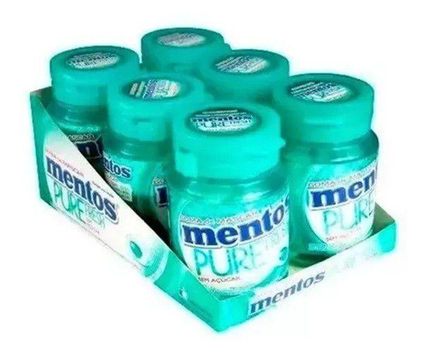 Chiclete Mentos Garrafa Pure Fresh Wintergreen C/6un - Perfetti Imagem de Chiclete Mentos Garrafa Pure Fresh Wintergreen C/6un - Perfetti