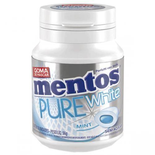 Chiclete Mentos Pure Fresh White Mint Zero Açucar 56G Imagem de Chiclete Mentos Pure Fresh White Mint Zero Açucar 56G