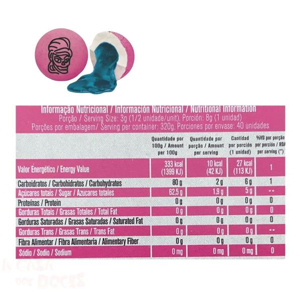 Chiclete Terror Zone Caveira - Sukest - Halloween Caixa c/40 und Imagem de Chiclete Terror Zone Caveira - Sukest - Halloween Caixa c/40 und