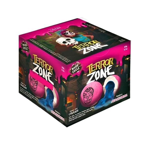 Chiclete Terror Zone Caveira - Sukest - Halloween Caixa c/40 und Imagem de Chiclete Terror Zone Caveira - Sukest - Halloween Caixa c/40 und
