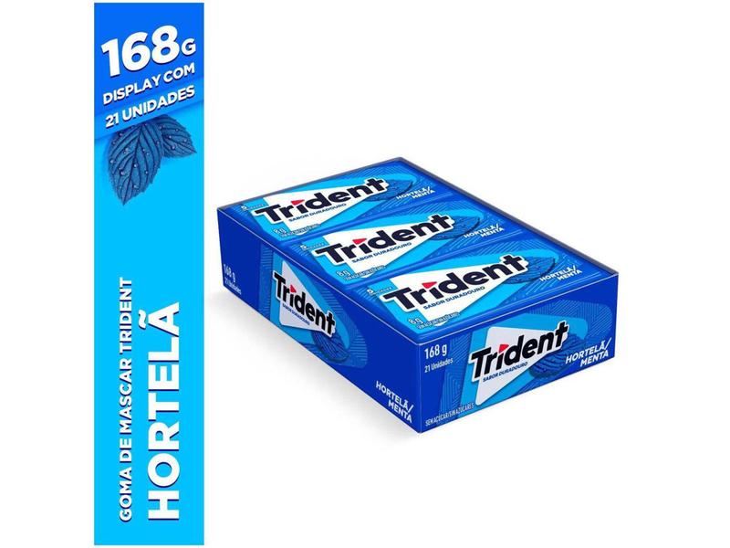 Imagem de Chiclete Trident 5s Hortelã Display com  - 21 Pacotes 8g