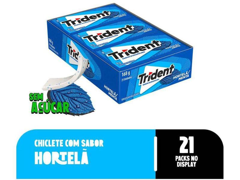 Imagem de Chiclete Trident 5s Hortelã Display com - 21 Pacotes 8g