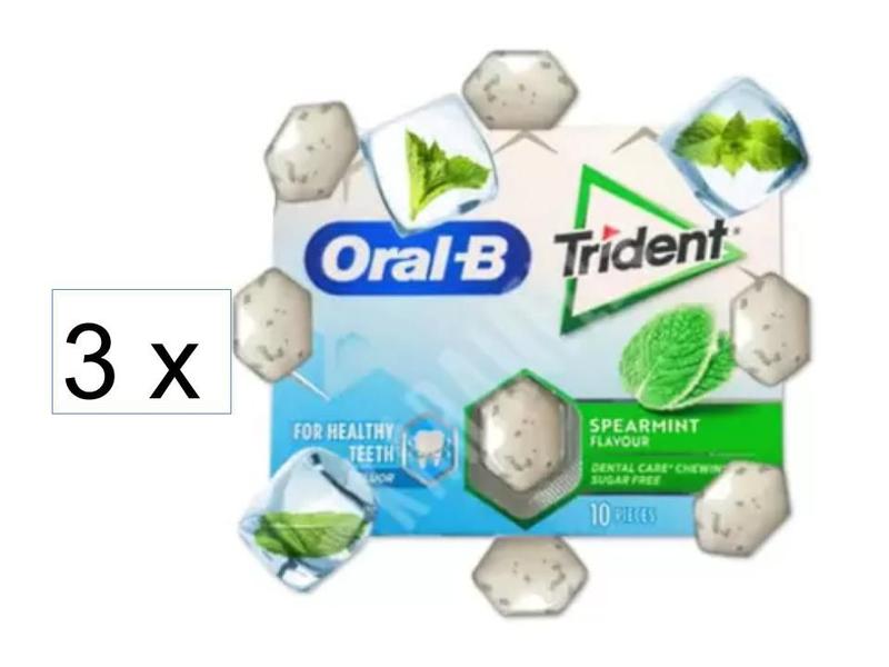 Imagem de Chiclete Trident Oral-B Spearmint Sugar Free 17g - 3un