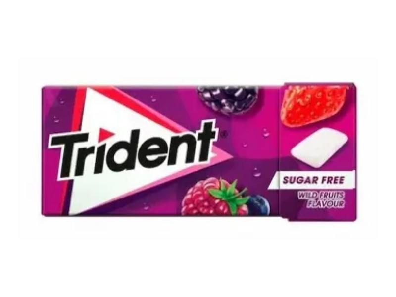 Chiclete Trident Wild Fruits Sem Açúcar Importado 14g Imagem de Chiclete Trident Wild Fruits Sem Açúcar Importado 14g