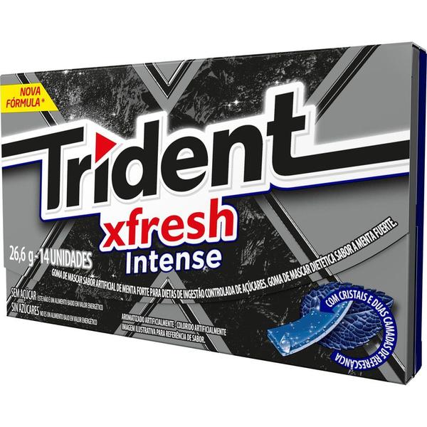 Chiclete Trident XFresh Intense Sem Açúcar com 14 Unidades Imagem de Chiclete Trident XFresh Intense Sem Açúcar com 14 Unidades