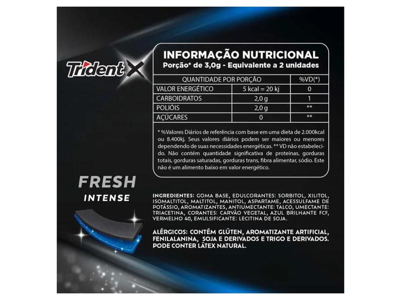 Imagem de Chiclete Trident XFresh Intense14s C/ 12unid 302,4g