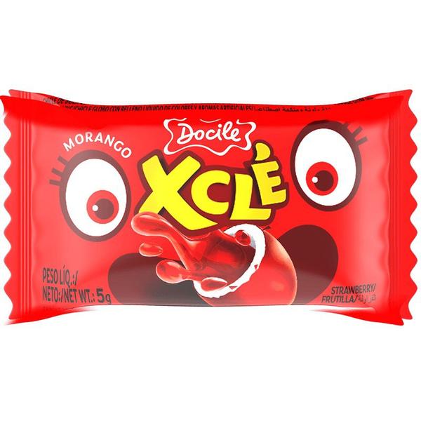Chiclete X Clé Morango Com 40 unidades - Docile Imagem de Chiclete X Clé Morango Com 40 unidades - Docile