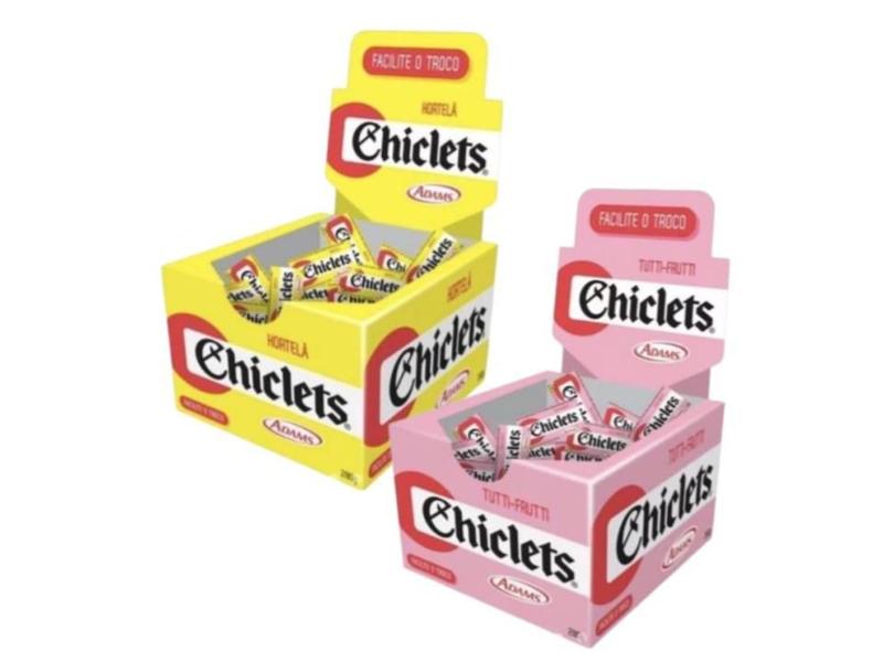 Chiclets Adams Tutti Frutti + Hortelã 280g - 2 unid - MONDELEZ Imagem de Chiclets Adams Tutti Frutti + Hortelã 280g - 2 unid