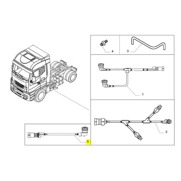 Imagem de Chicote Boia Tanque Bombustível (Alumínio) Para Iveco Stralis - 503346269