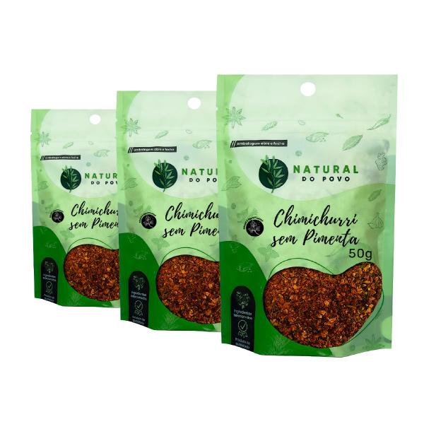 Chimichurri Tradicional Tempero sem Pimenta Alta Qualidade Kit 3 Pouch - Rocha Saúde Imagem de Chimichurri Tradicional Tempero sem Pimenta Alta Qualidade Kit 3 Pouch
