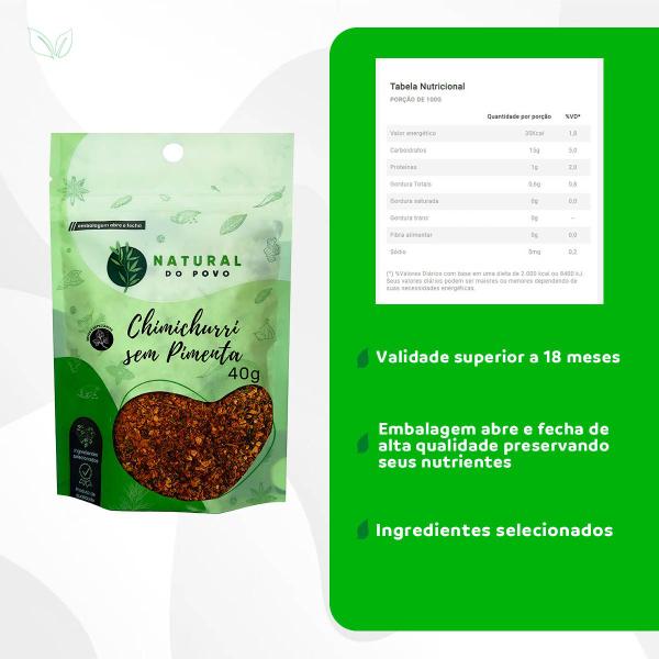 Chimichurri Tradicional Tempero sem Pimenta Alta Qualidade Kit 3 Pouch - Rocha Saúde Imagem de Chimichurri Tradicional Tempero sem Pimenta Alta Qualidade Kit 3 Pouch