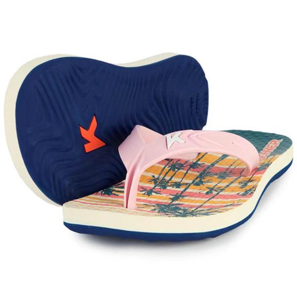 Imagem de Chinelo Infantil Kenner Summer Aloha Kids - Rosa e Azul