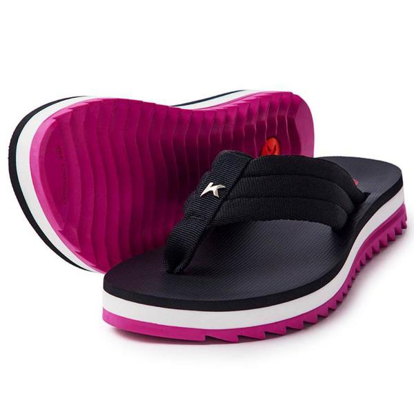 Imagem de Chinelo Kenner Kyra Pro Comfy Feminino - Preto e Rosa