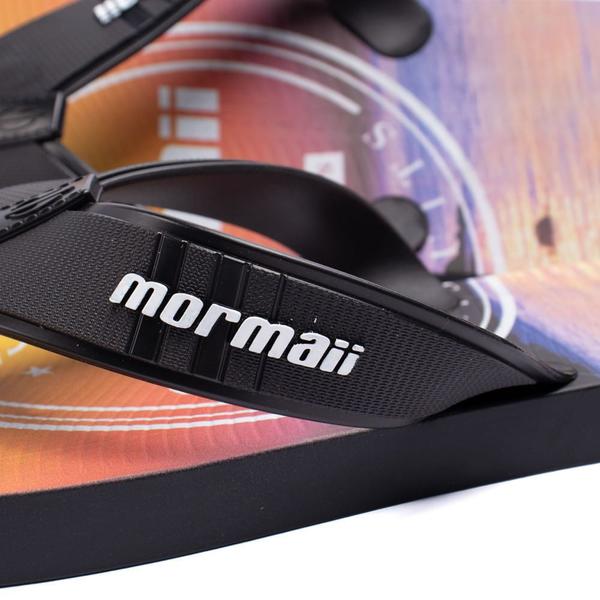 Imagem de Chinelo Masculino Mormaii Tropical Preto/laranja