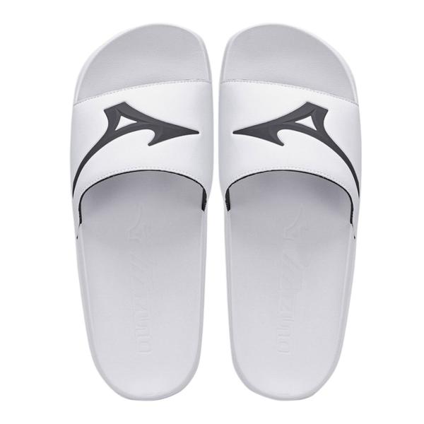 Imagem de Chinelo Mizuno MZ Slide Basic Branco e Preto - Unissex