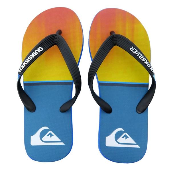 Imagem de Chinelo Quiksilver Molokai Division Azul e Laranja