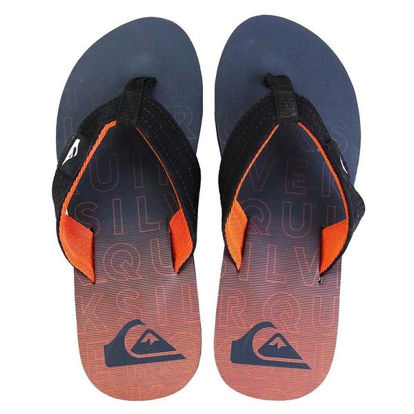 Imagem de Chinelo Quiksilver Molokai Layback Preto Laranja