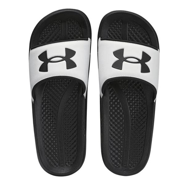 Imagem de Chinelo Under Armour Daily Branco e Preto - Masculino