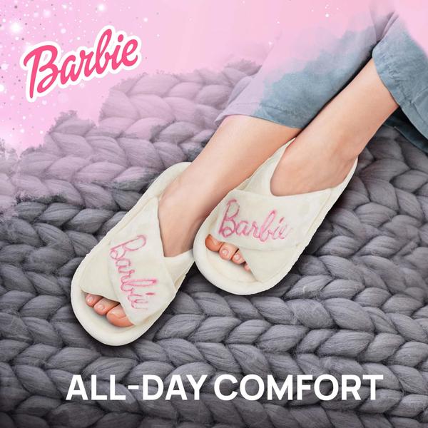 Imagem de Chinelos Barbie Femininos Extra Cozy Fuzzy House