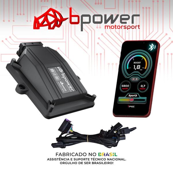 Imagem de Chip de Potência Stg1 Plug&play com Bluetooth para Vw Virtus 250 Gts 2020 a 2022 - Bpower