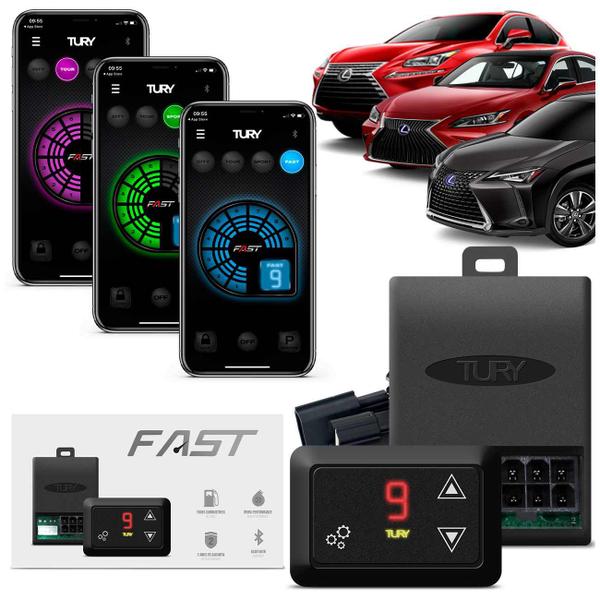 Imagem de Chip Modulo Acelerador Eletronico Tury Fast 2.0 Lexus RX GS LS LC RC IS ES NX UX APP Android IOS