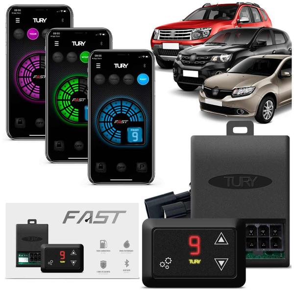 Imagem de Chip Modulo Acelerador Eletronico Tury Fast 3.0 Renault Captur Sandero Duster Kwid Fluence Megane