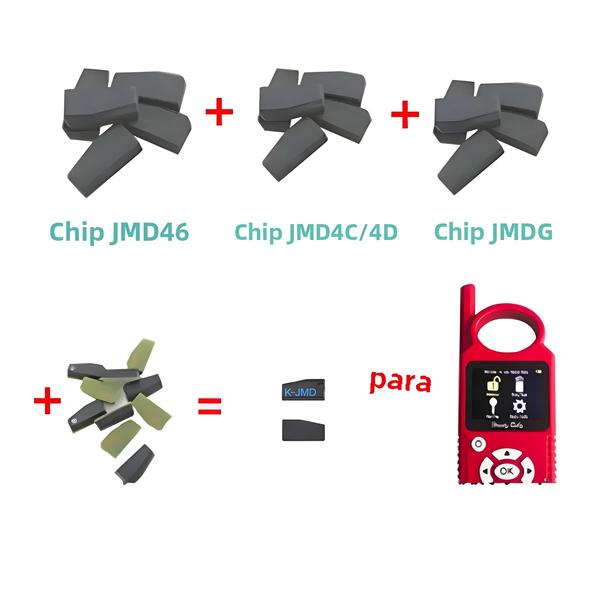 Imagem de Chips Azuis para Chave Remota JMD Handy Baby (10 Peças) - Compatíveis com 46, 4C, 4D, G e T5