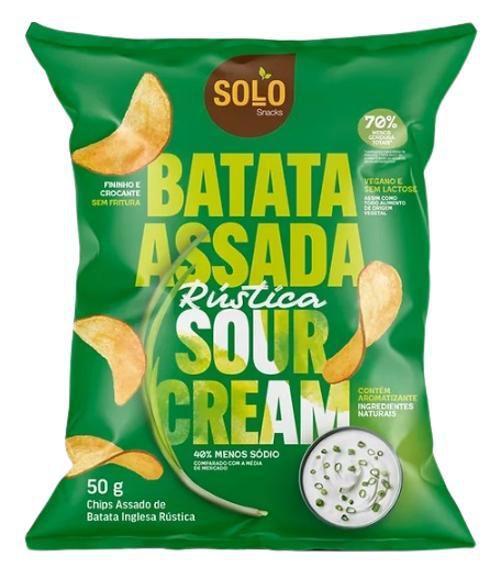 Chips Batata Inglesa Rústica Assado Sour Cream Solo Snacks Imagem de Chips Batata Inglesa Rústica Assado Sour Cream Solo Snacks