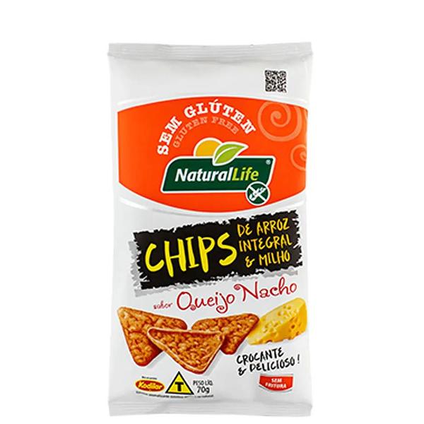 Imagem de Chips de Arroz Integral C/milho Sabor Queijo Kodilar 70g