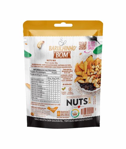 Chips de Batata Doce com Mix Nuts Barulhinho Bom 50g Imagem de Chips de Batata Doce com Mix Nuts Barulhinho Bom 50g