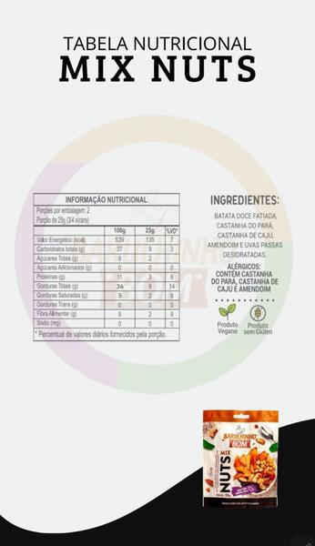 Chips de Batata Doce com Mix Nuts Barulhinho Bom 50g Imagem de Chips de Batata Doce com Mix Nuts Barulhinho Bom 50g