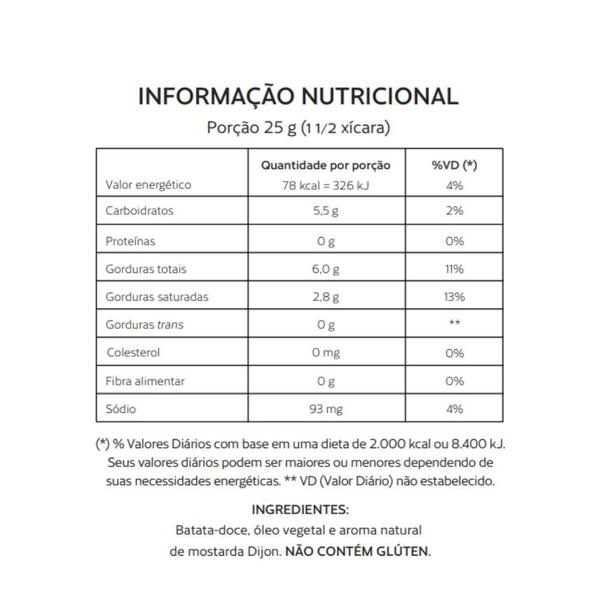 Imagem de Chips de Batata-Doce Mostarda Dijon Roots to Go contendo 16 pacotes de 45g cada