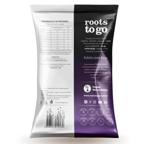 Imagem de Chips De Batata-Doce Roxa Roots To Go 45G (6 Pacotes)