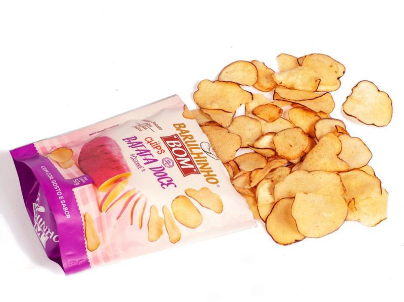 Imagem de Chips de Batata Doce Tradicional Barulhinho Bom 50g Cada - 20 Unidades