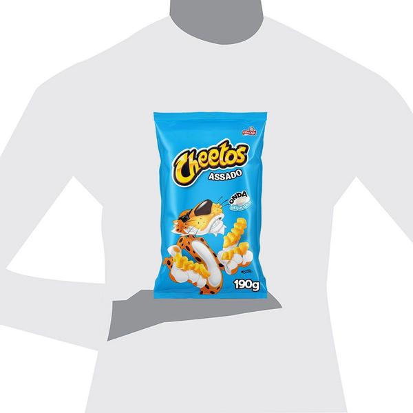 Chips De Milho Cheetos Assado Onda Sabor Requeijao 190G Imagem de Chips De Milho Cheetos Assado Onda Sabor Requeijao 190G
