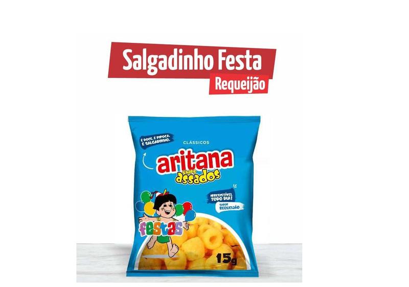 Imagem de Chips de milho Sabor variado 15g Aritana Festa kit 125un