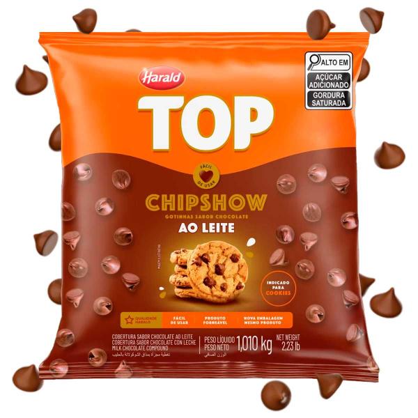 Imagem de Chips Gotas Chocolate ao Leite Chipshow 1,010Kg - Harald