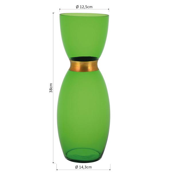 Imagem de CHLORO VASO 38x14x14cm VIDRO VERDE